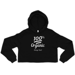 100% Organic (White) Crop Hoodie