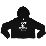 100% Organic (White) Crop Hoodie