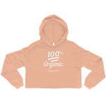 100% Organic (White) Crop Hoodie
