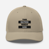 "This Nation Needs God" Trucker Hat