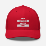 "This Nation Needs God" Trucker Hat