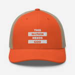 "This Nation Needs God" Trucker Hat