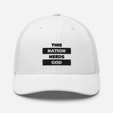"This Nation Needs God" Trucker Hat