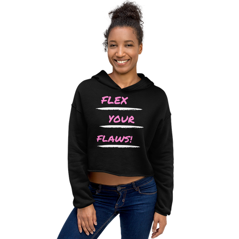 Flex Your Flaws Crop Hoodie