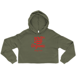 100% Organic (Red) Crop Hoodie