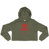 100% Organic (Red) Crop Hoodie