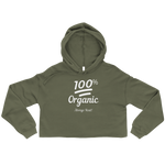 100% Organic (White) Crop Hoodie