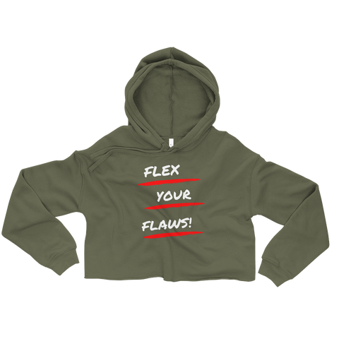 Flex Your Flaws Crop Hoodie