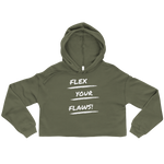Flex Your Flaws Crop Hoodie