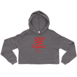 100% Organic (Red) Crop Hoodie
