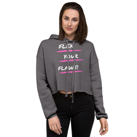 Flex Your Flaws Crop Hoodie
