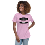 "This Nation Needs God" Women's Tee