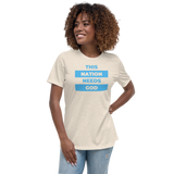 "This Nation Needs God" Women's Tee