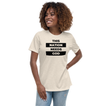 "This Nation Needs God" Women's Tee