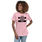"This Nation Needs God" Women's Tee