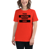 "This Nation Needs God" Women's Tee